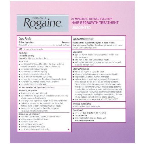 Rogaine For Women Hair Regrowth Treatment 3- 2 Ounce Bottles 