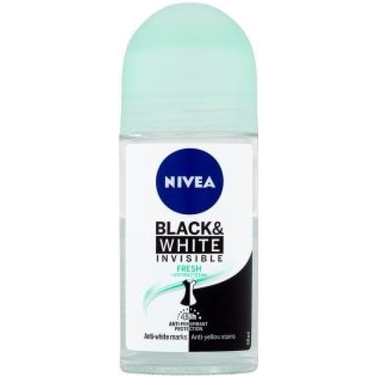 Nivea Black &amp; White Invisible Fresh Ball Antiperspirant 48 H, 50 Ml by Pasteur Pharmacy