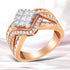 Two-Tone 10KT Gold Diamond Bypass Cocktail Ring (1 1/2 cttw, H-I Color, I1-I2 Clarity) by Bids.com
