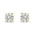 14K Yellow Gold 1.0 Cttw Lab Grown Diamond Solitaire Stud Earrings  DestGlow