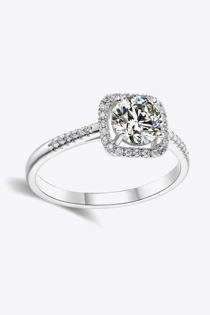 1 Carat Sparkala™ and Zircon Ring (Platinum Over Pure Sterling Silver) by Sparkala