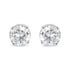 14K White Gold 1.0 Cttw 4-Prong Set Brilliant Round-Cut Solitaire Lab Grown Diamond Push Back Stud Earrings (E-F Color, VVS2-VS1 Clarity) by Bids.com