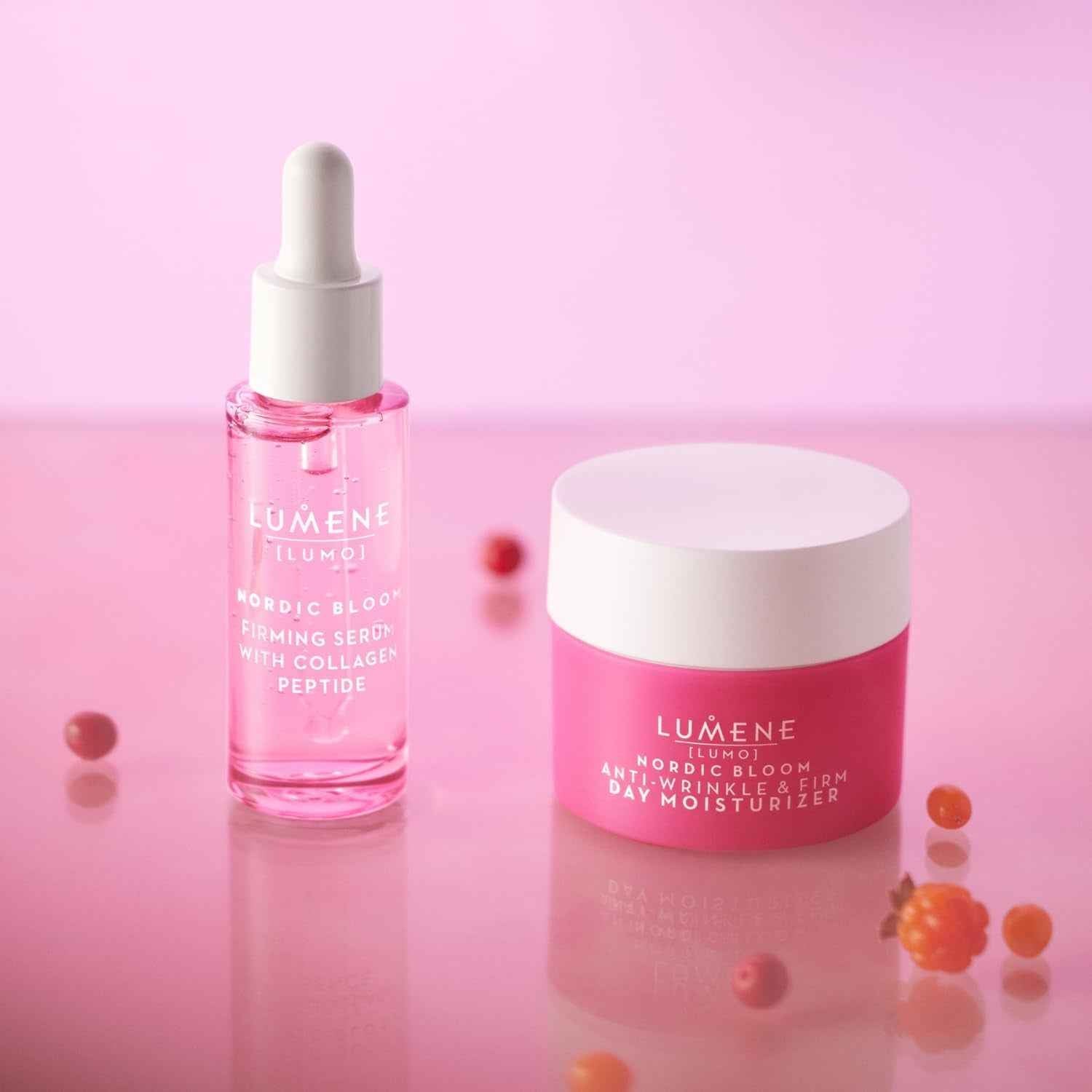 [Lumo] Vegan Collagen Face Serum - Firming Peptide Serum Formulated with Hyaluronic Acid for Smoother, Plump-Looking Skin - Helps to Reduce the Appearance of Fine Lines + Wrinkles (1 Fl Oz)