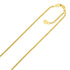 14k Yellow Gold Adjustable Popcorn Chain 1.3mm by Bids.com