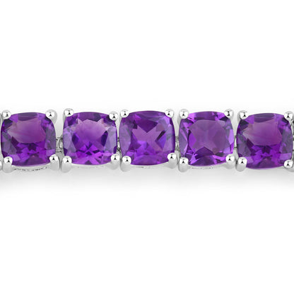 6.05 Carat Genuine Amethyst .925 Sterling Silver Bracelet by Bids.com