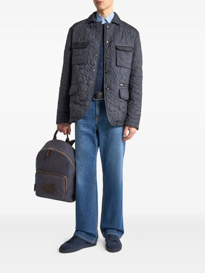 Etro Men Straight-Leg Jeans With Pegaso by Luosophy