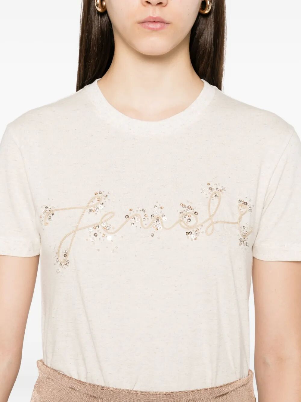 Fendi Women T-Shirt Fendi Embr by Luosophy