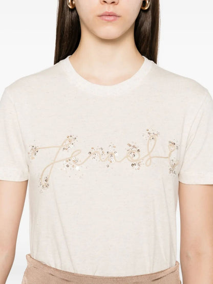 Fendi Women T-Shirt Fendi Embr by Luosophy