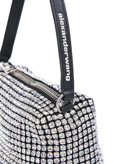 Alexander Wang Women Heiress Medium Pouch In Crystal Mesh by Luosophy