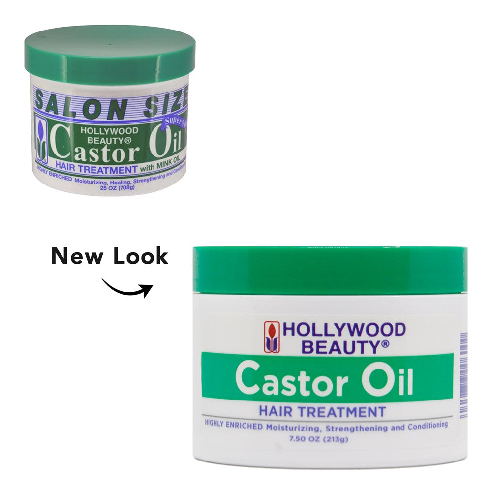 Hollywood Beauty Castor Oil Hair Treatment With Mink Oil, 7.5 Oz by Pasteur Pharmacy