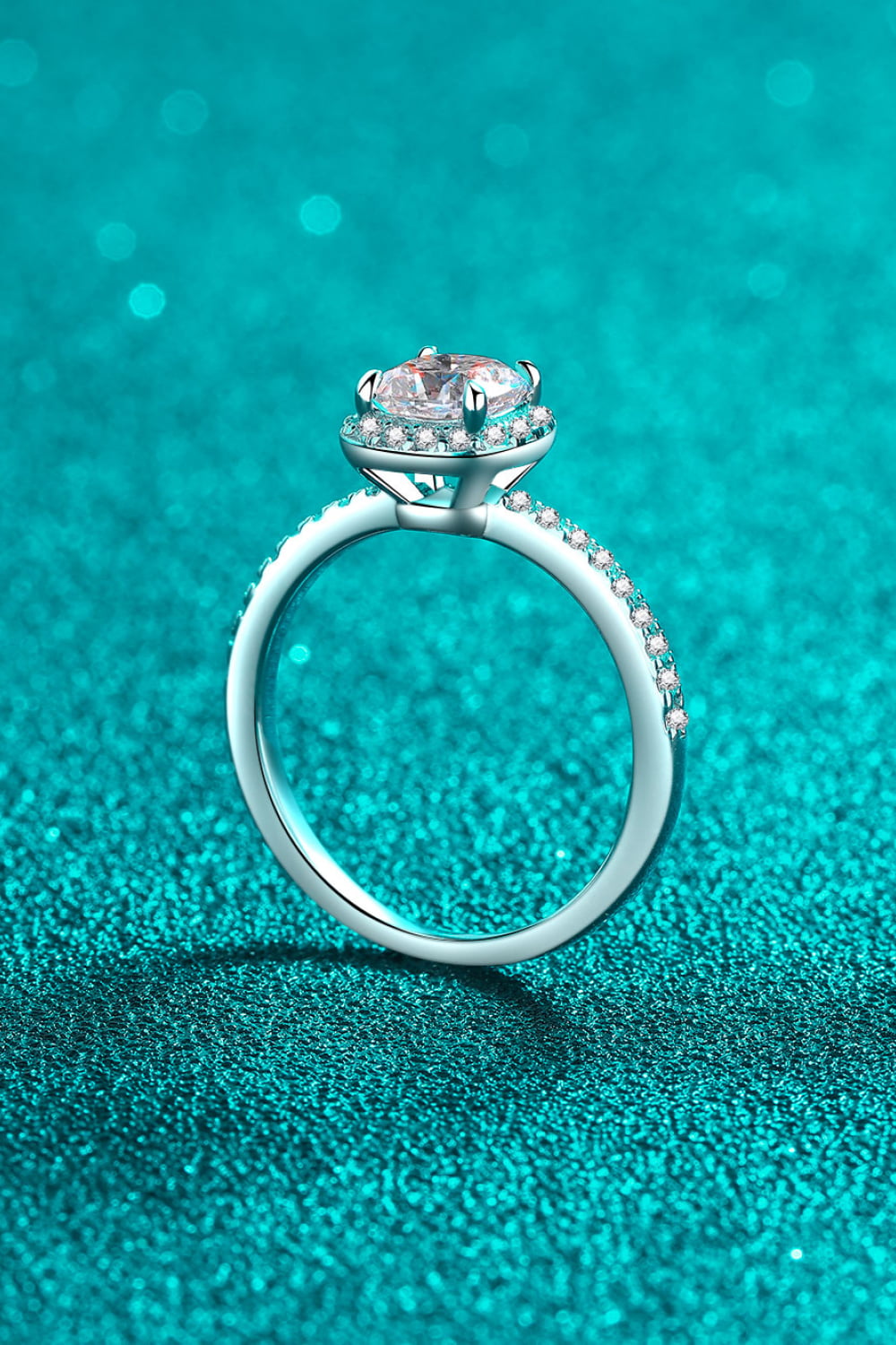1 Carat Sparkala™ 925 Sterling Silver Halo Ring by Sparkala