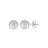 14k White Gold Ball Earrings with Crystal Cut Texture by Bids.com