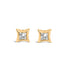 10K White Gold 1/5 Cttw Invisible Set Princess-Cut Diamond Stud Earrings (H-I Color, SI2-I1 Clarity) by Bids.com
