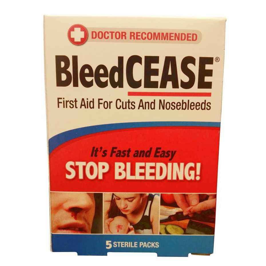 Bleed Cease First Aid For Cuts And Nosebleeds 5Ct