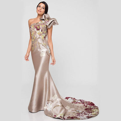 Dress Women Clothing Cocktail Women Annual Meeting Embroidery Formal Dress by Ragazza
