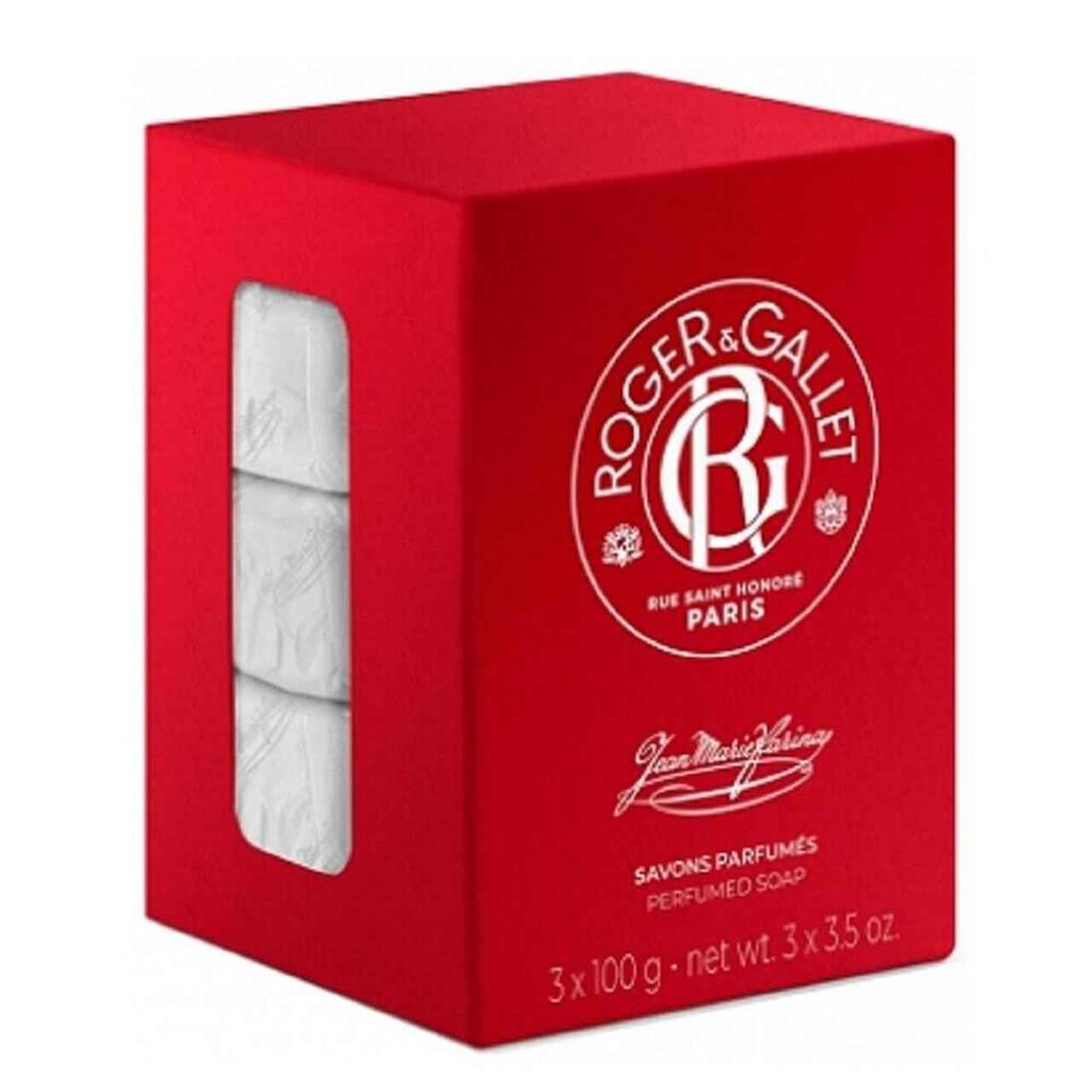 Roger &amp; Gallet Soap Cake Jean Marie Farina 100 G X 3 Perfumed