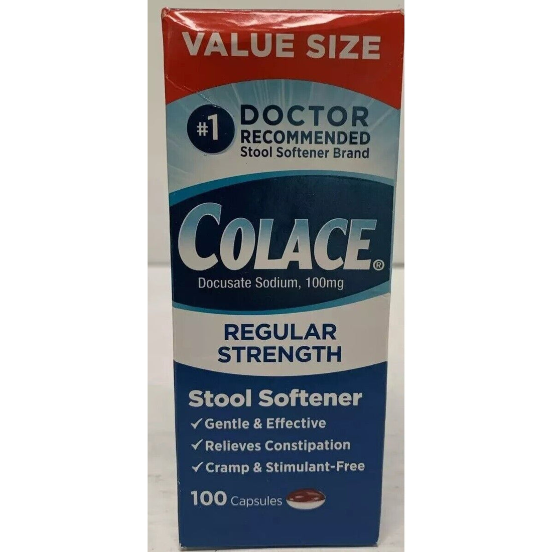 Colace® Regular Strength Stool Softener – Value Size Capsules by Pasteur Pharmacy