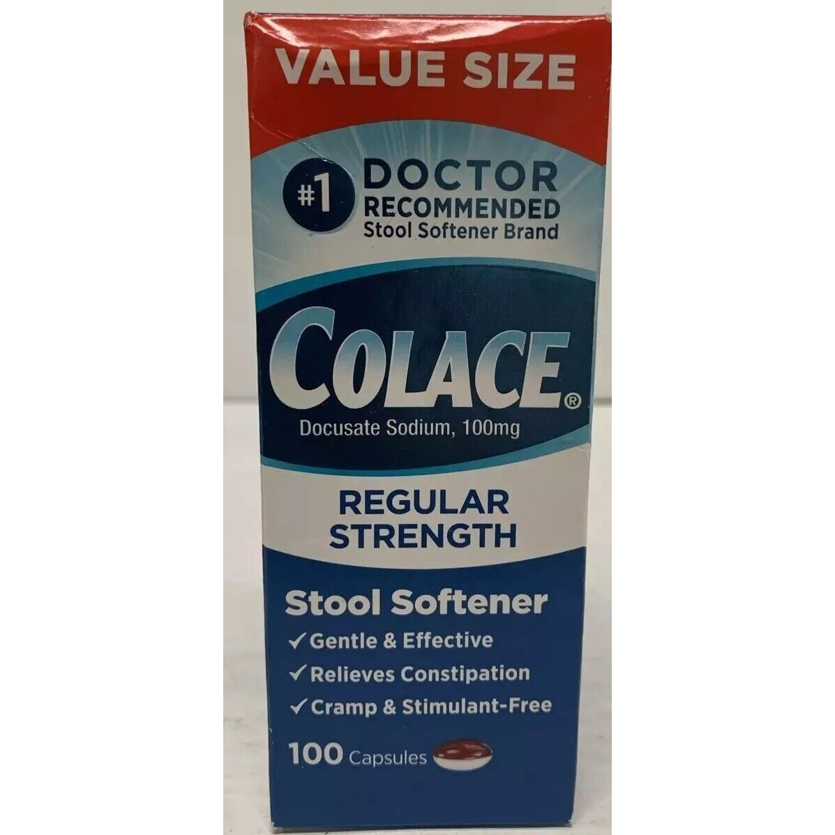 Colace® Regular Strength Stool Softener – Value Size Capsules by Pasteur Pharmacy