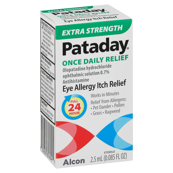 Pataday Alcon Once Daily Eye Allergy Itch Relief, Extra Strength - 2.5 Ml by Pasteur Pharmacy