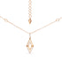 14K Yellow Gold 1/4 Cttw Diamond Double Triangle Geometric 18" Pendant Necklace (G-H Color, SI1-SI2 Clarity) by Bids.com