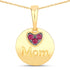 0.20 Carat Genuine Ruby .925 Sterling Silver Pendant by Bids.com