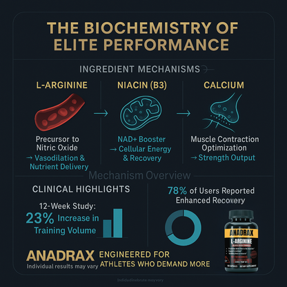 ANADRAX: Circulation Complex | 60 Capsules - L-Arginine, Niacin &amp; Nitric Oxide Support for Active Lifestyles