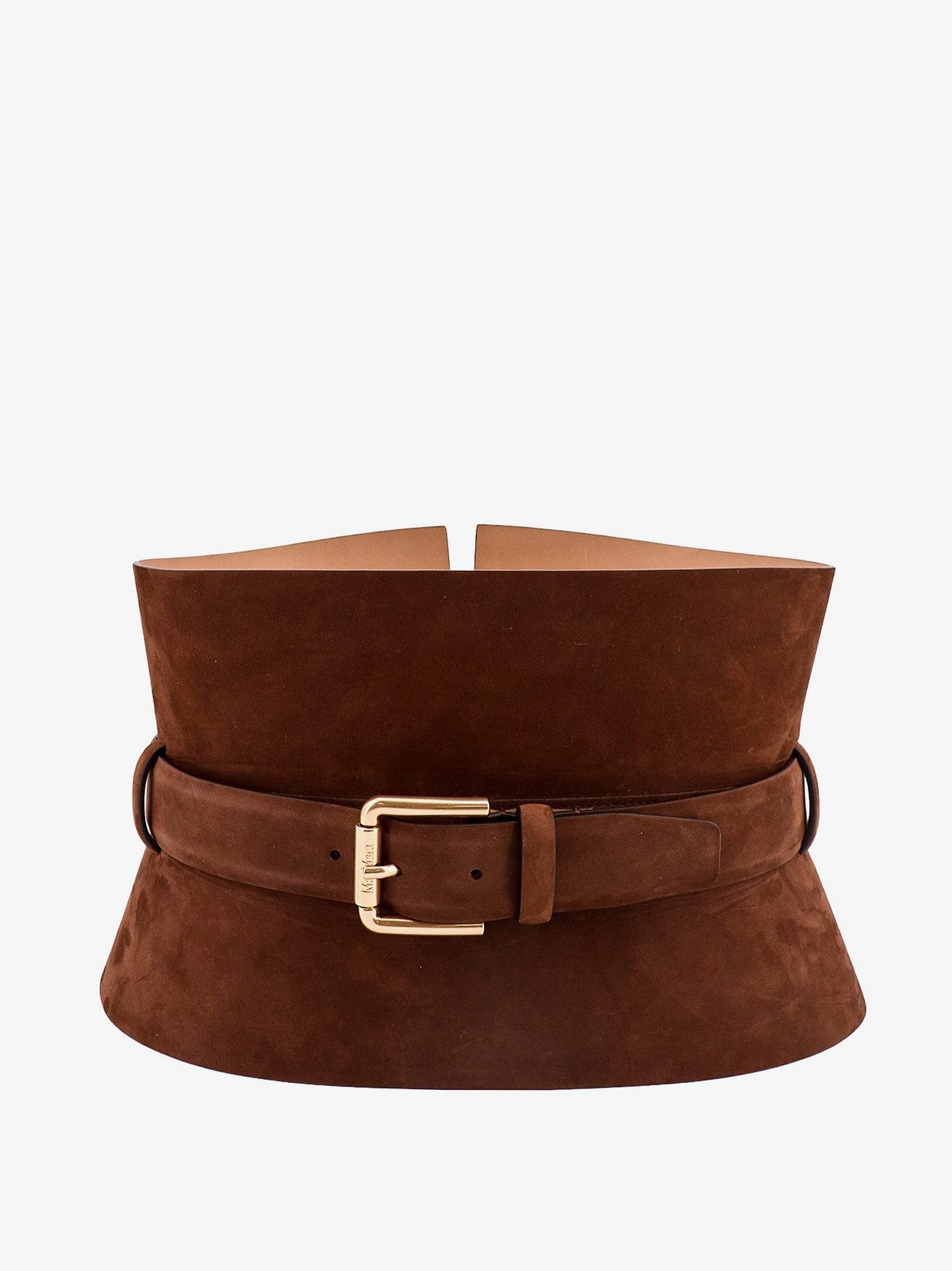 Max Mara Women Brown Nubuck Bustier Belt by Luosophy
