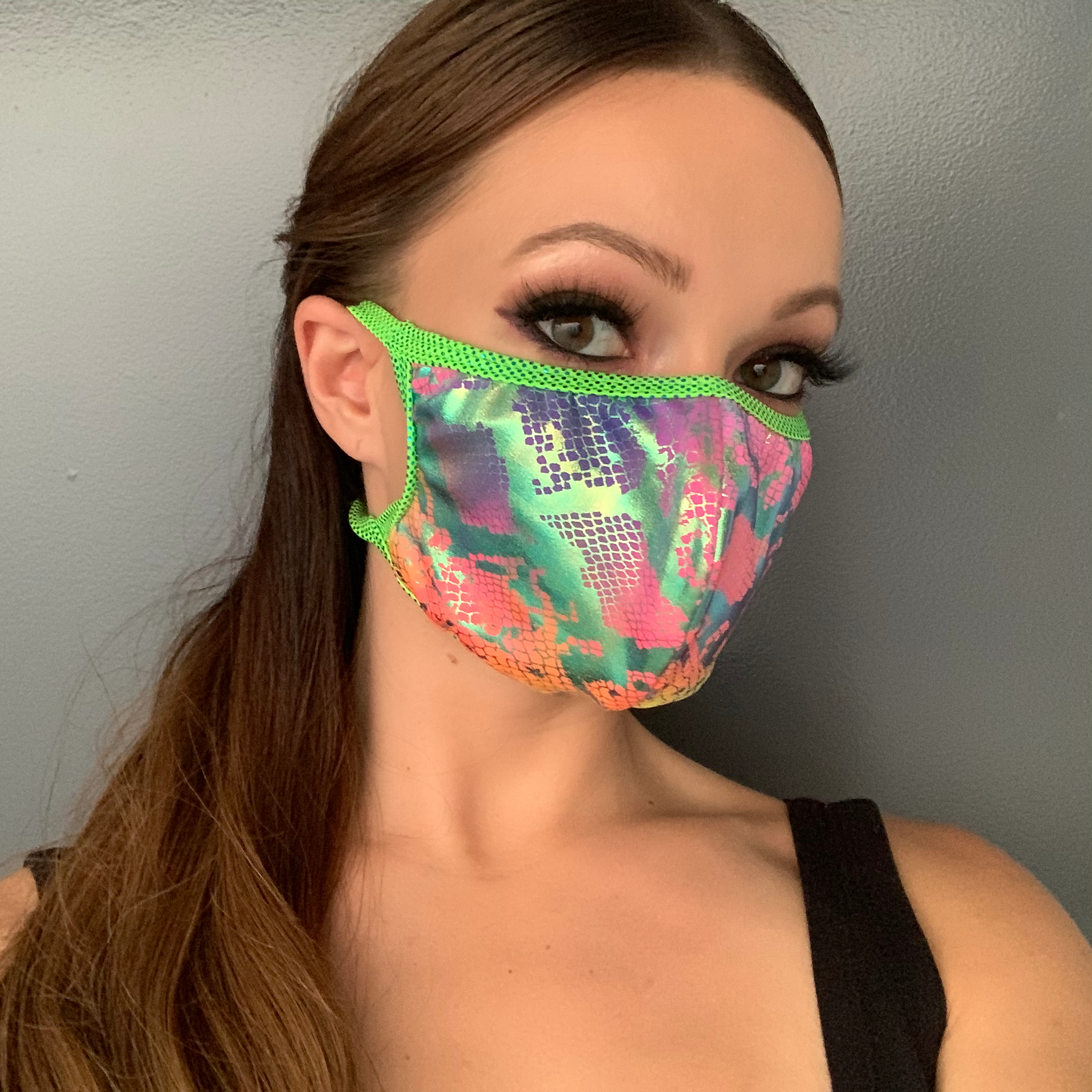 Multi Layered Face Mask - Snake by Rave Fix