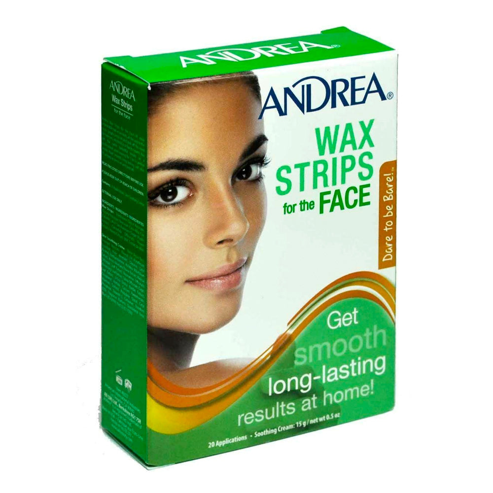 Andrea Tiras De Cera Para La Cara, Wax Strips 20 Cts W/ 0.5 Oz by Pasteur Pharmacy