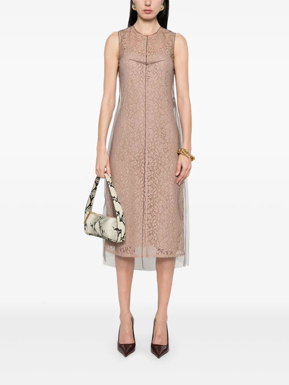 Fendi Women Blooming Lace Midi Dress by Luosophy