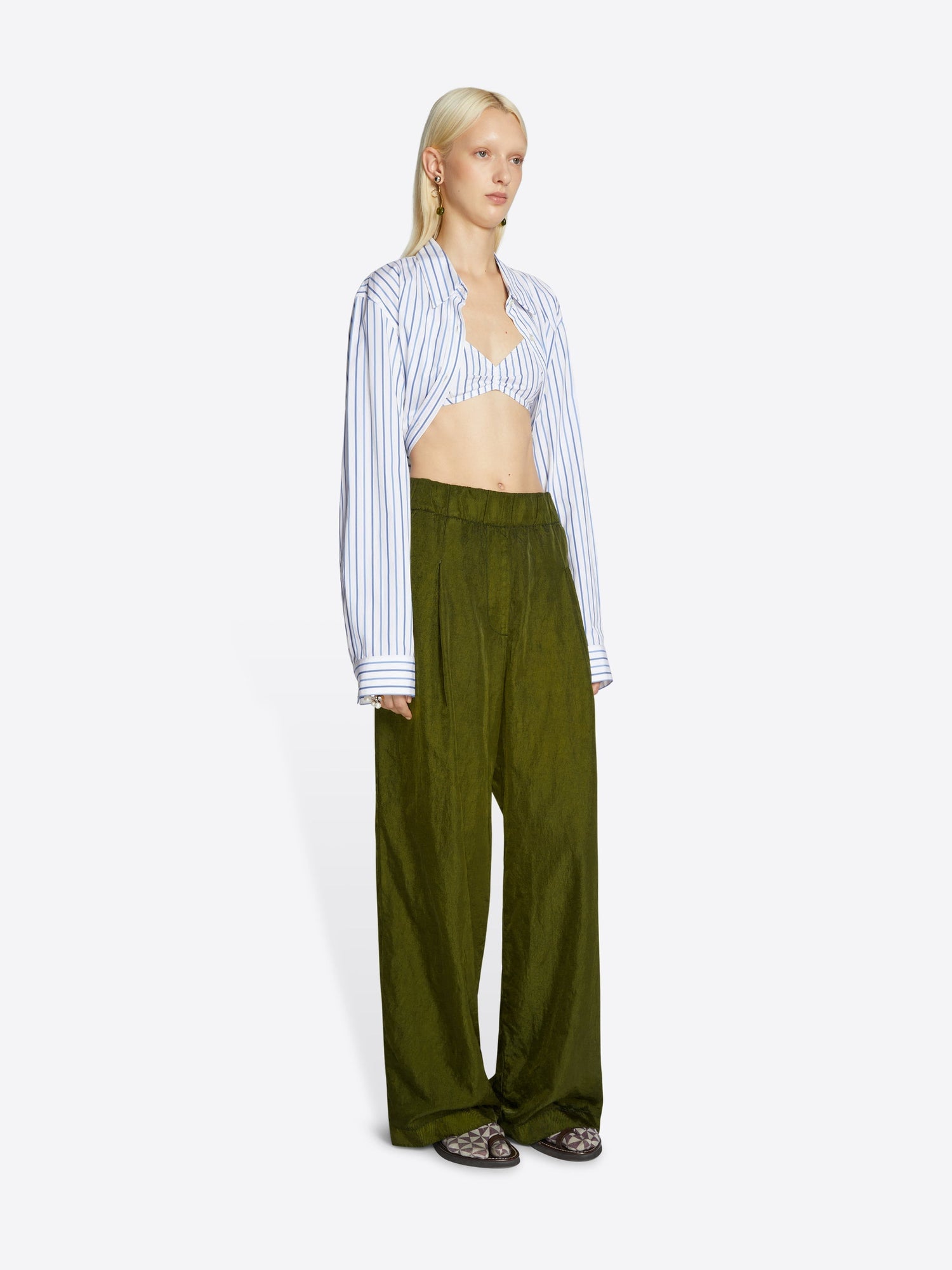 Dries Van Noten Women Elasticated Pants by Luosophy