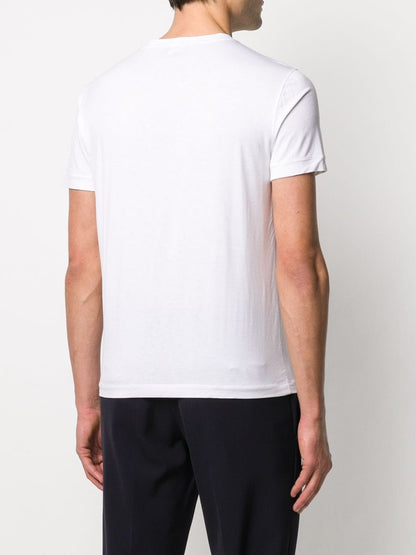 Giorgio Armani Men Asv Stretch-Viscose T-Shirt With Signature Logo by Luosophy