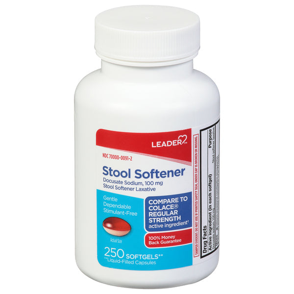 Leader Stool Softener 100 Mg Softgels by Pasteur Pharmacy