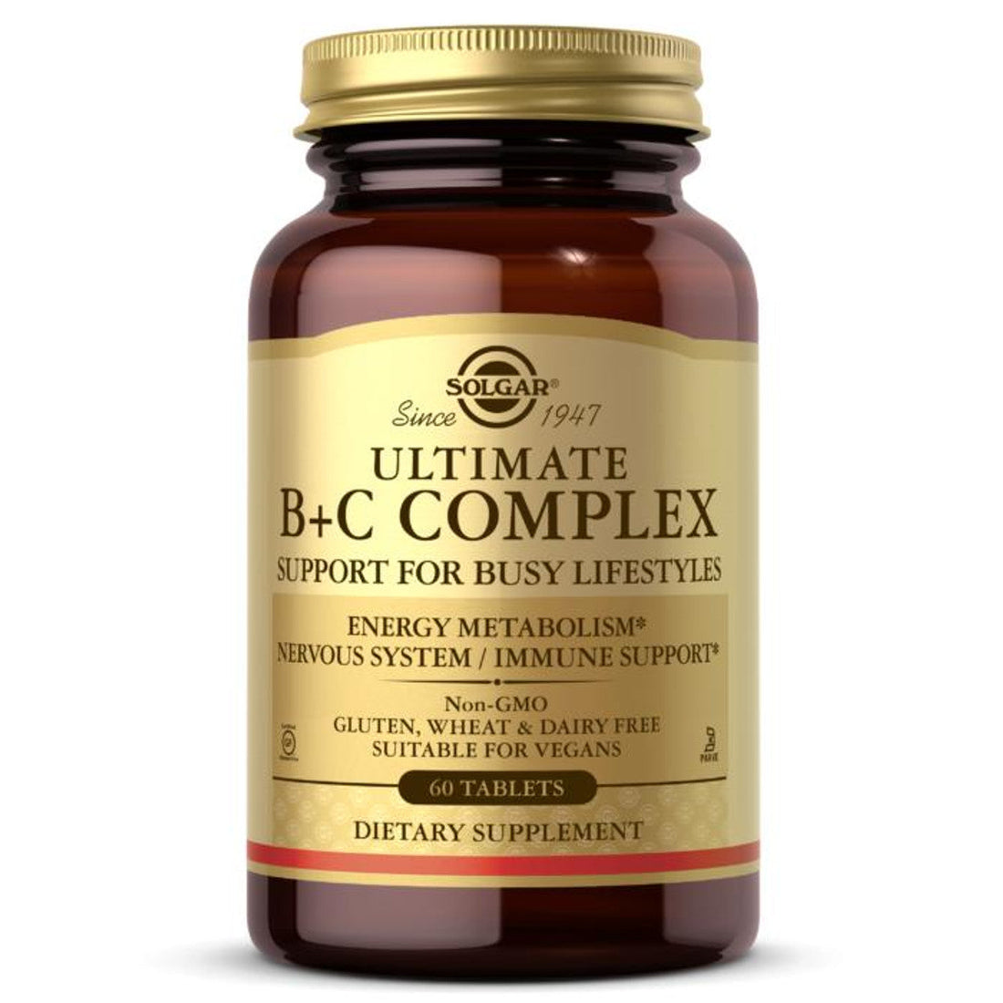 Solgar Ultimate B Plus C Complex Stress Formula 60 Tablets 2771 by Pasteur Pharmacy
