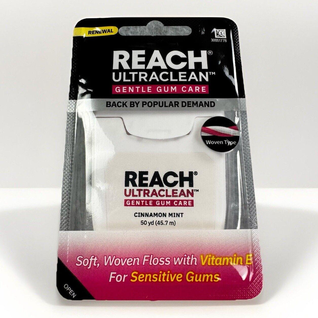 Listerine Reach Cinnamon Mint Dental Floss Gentle Gum Care Woven Soft 50yd by Pasteur Pharmacy