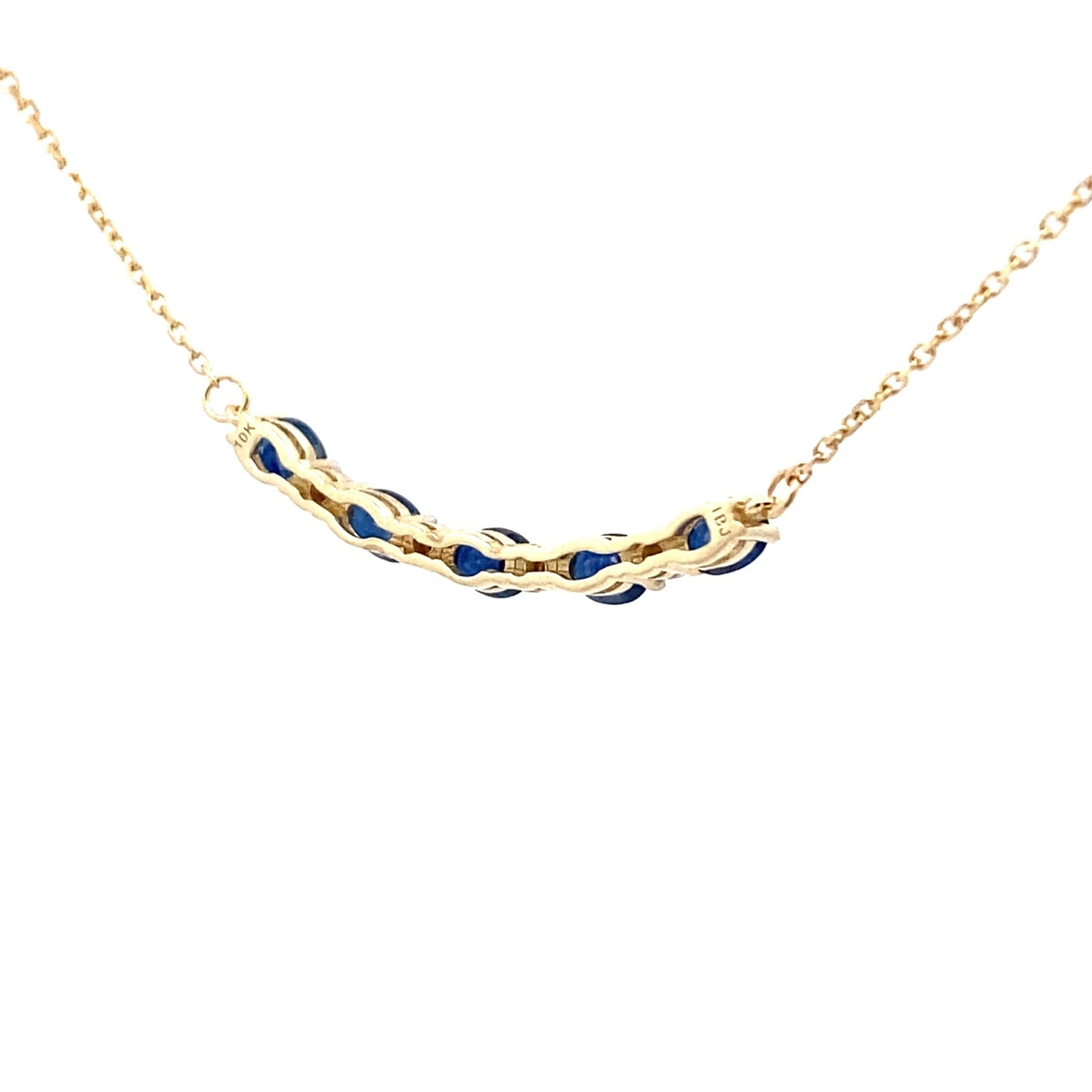 Sapphire Diamond Fashion Pendants 10KT Yellow Gold by Bids.com