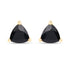 0.70 Carat Genuine Black Sapphire 14K Yellow Gold Earrings  DestGlow