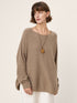 100% Mongolian Cashmere Hand-Finished Rolled Edge Knit Top AMARA  DestGlow