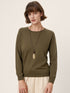 100% Extra-Fine Merino Wool Essential Crew Neck Knit Sweater BRIDGET by LINTICO