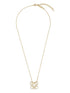 Ferragamo Women Crystal Embellished Four Gancini Pendant Necklace by Luosophy