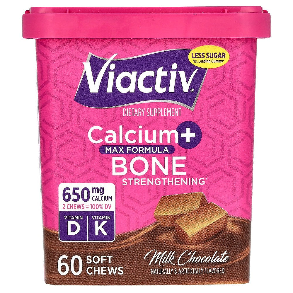 Viactiv Calcium + Bone Strengthening Soft Chews, Milk Chocolate, 60 Count by Pasteur Pharmacy