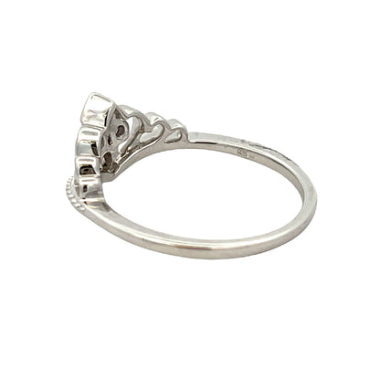Genuine .17ct Diamond Ring Sterling Silver by Bids.com