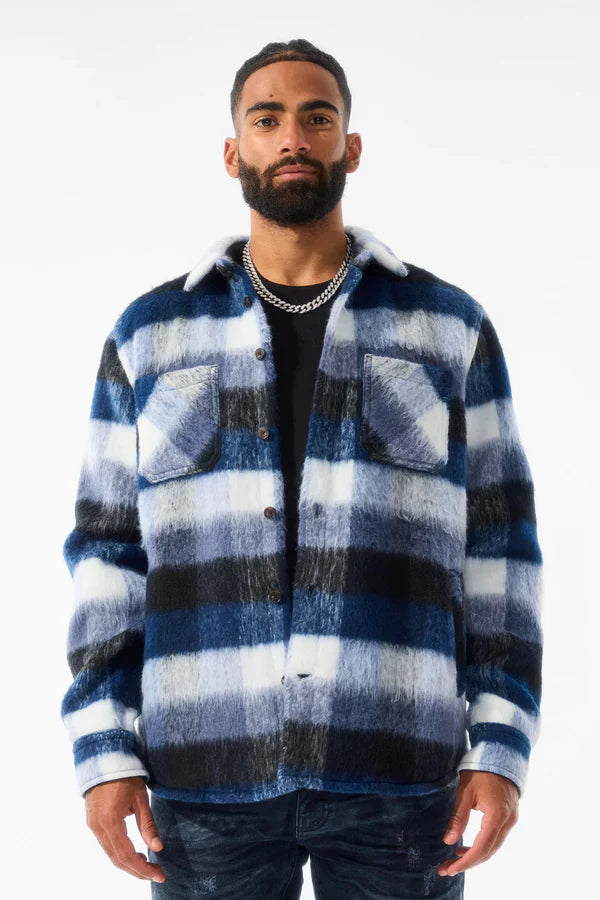 Jordan Craig See You In Paradise Sherpa Jacket - Blue by Denim Exchange