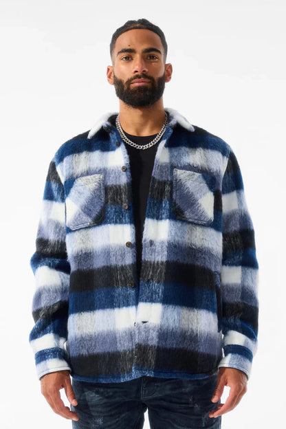 Jordan Craig See You In Paradise Sherpa Jacket - Blue by Denim Exchange