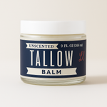 Unscented Tallow Balm | Natural Beef Tallow Vitamin E, Jojoba Moisturizer for Face & Body |Clean, Preservative-Free Skincare by Lady May
