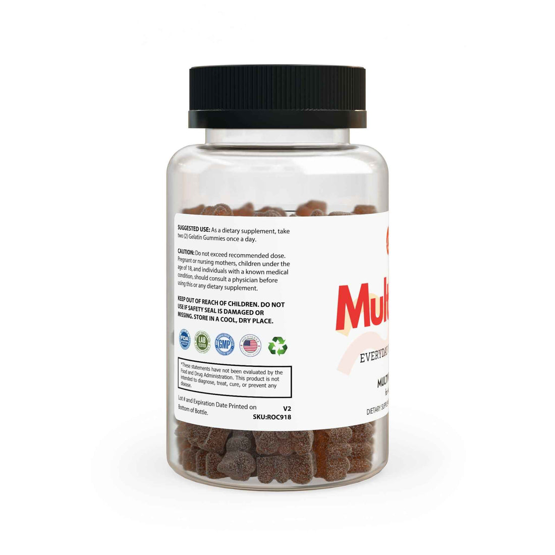 Multivra Multivitamin Gummies for Adults (60 Gummies)