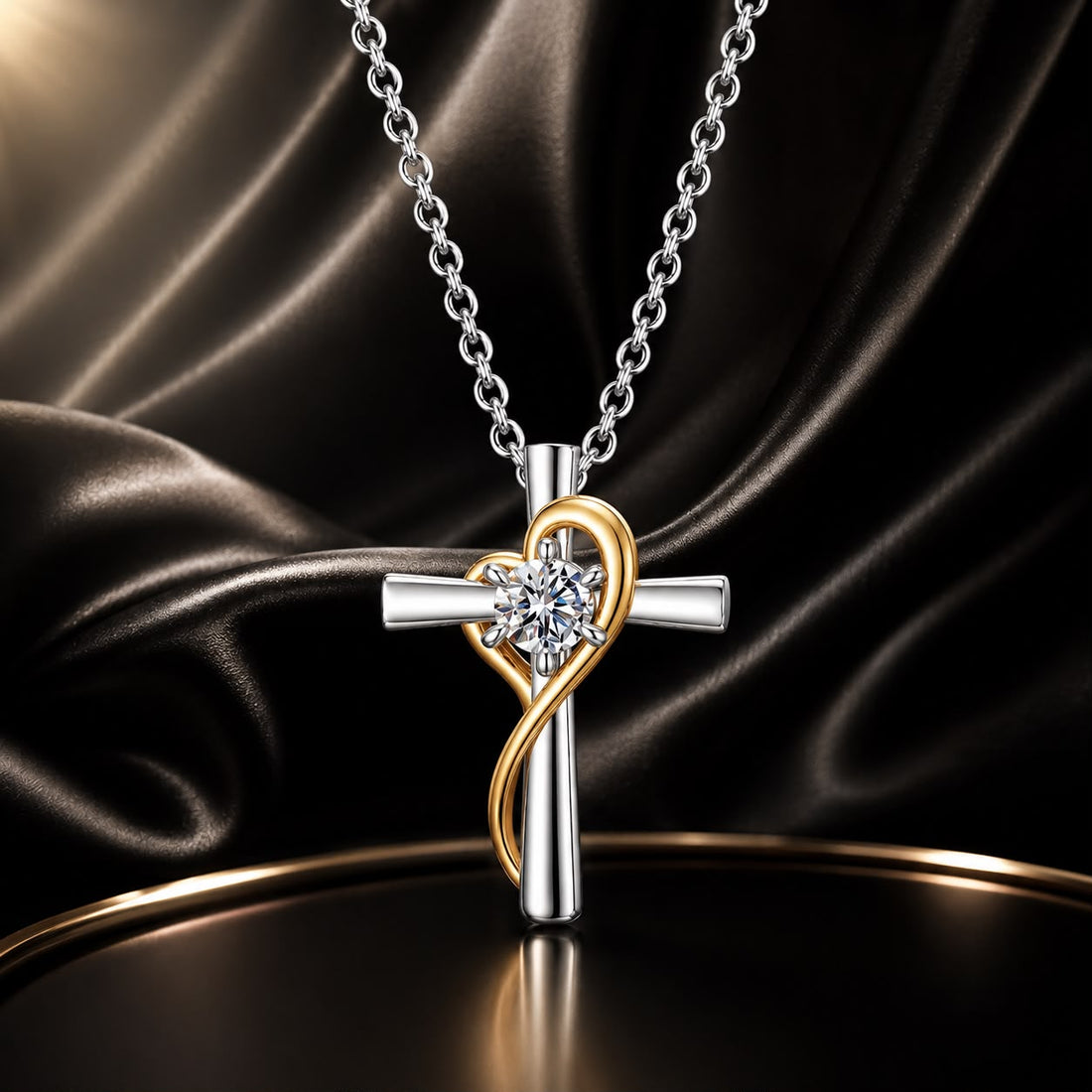 925 Sterling Silver 0.20 Carat Moissanite Necklace for Women  DestGlow