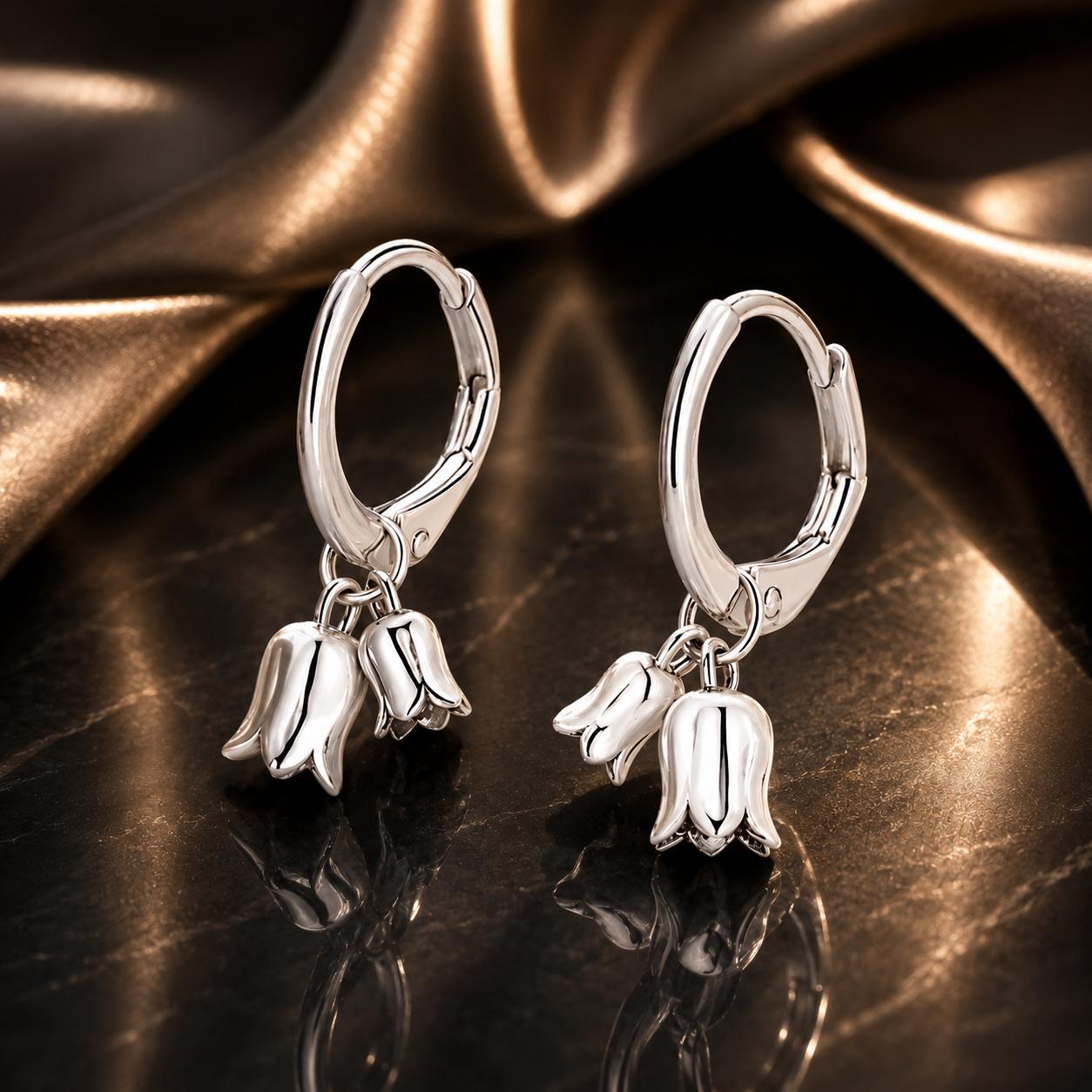 925 Sterling Silver Earrings for Women 20*10mm Oxidized Jewelry  DestGlow