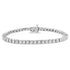 10K White Gold 1/2 Cttw Real Diamond Illusion-Set Miracle Plate Tennis Bracelet (I-J Color, SI2-I1 Clarity) - Size 7.5" by Bids.com