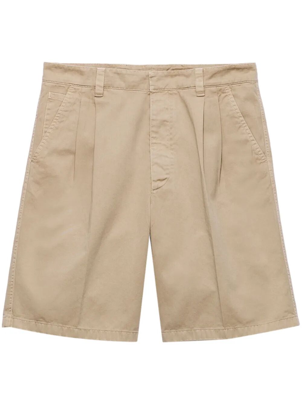Prada Men Vintage-Effect Cotton Bermudas by Luosophy